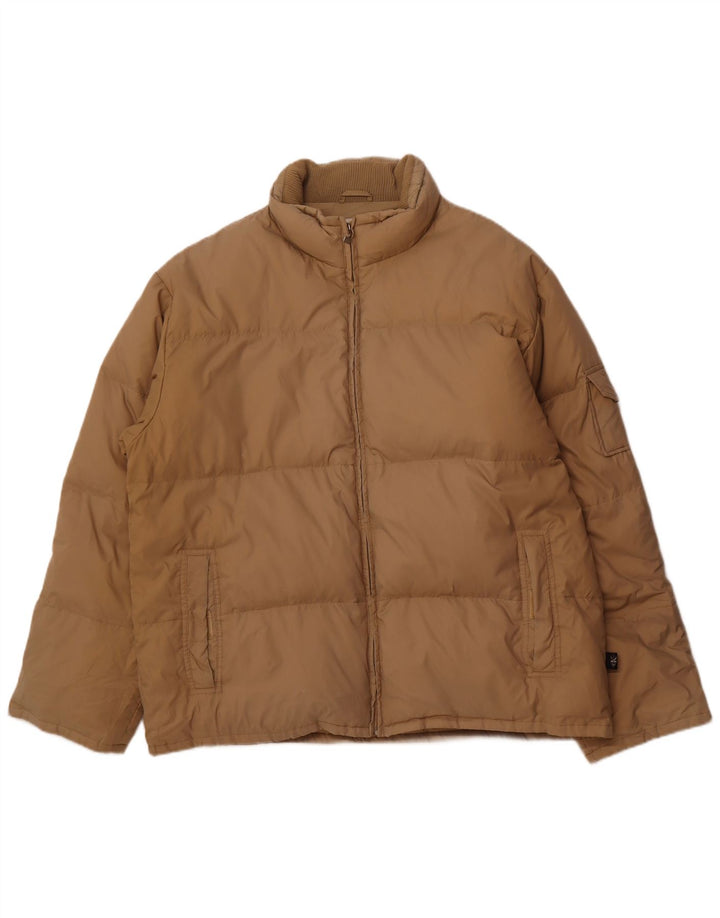 CALVIN KLEIN JEANS Mens Padded Jacket UK 42 XL Beige