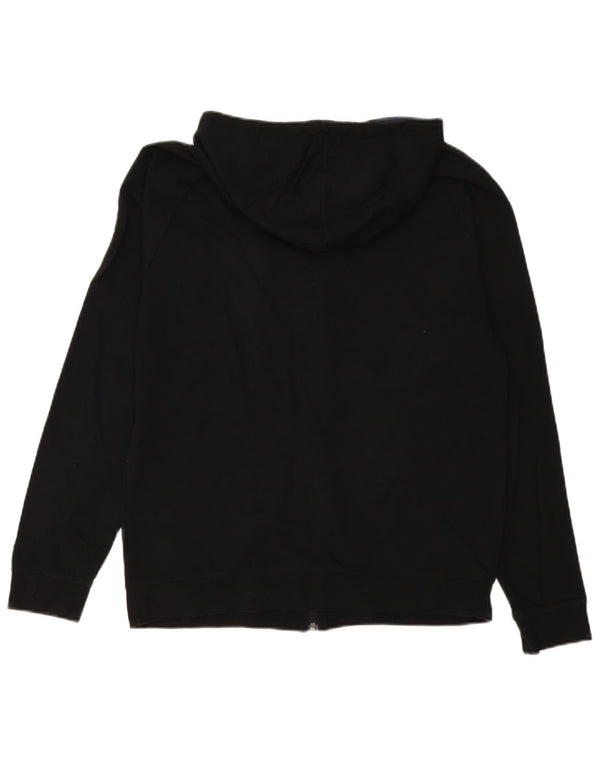 Hugo Boss Mens Zip Hoodie Sweater Medium Black Colourblock Cotton