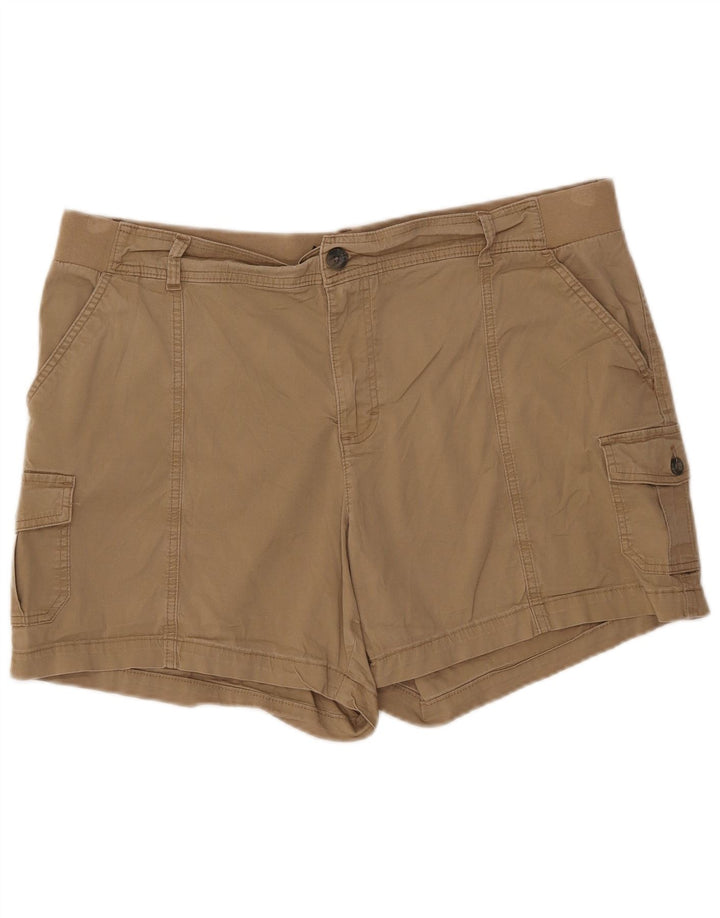 LEE Womens Cargo Shorts US 20 3XL W40 Beige Cotton
