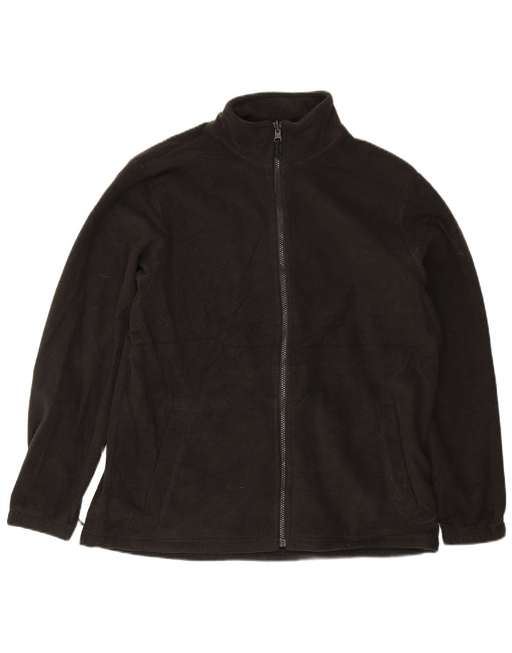 Mountain Warehouse Mens Fleece Jacket UK 38 Medium Black Polyester