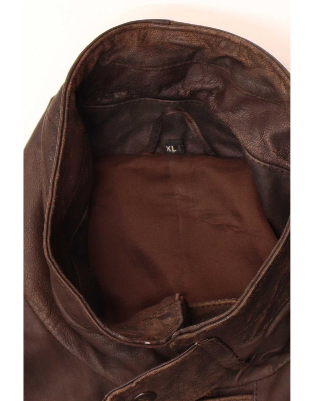 Vintage Mens Leather Jacket UK 42 XL Brown