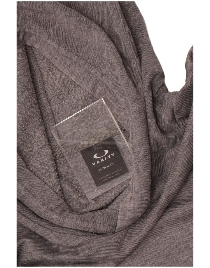 Oakley Mens Regular Fit Hoodie Jumper Large Grey