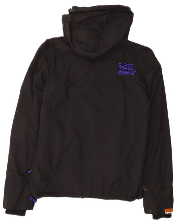 Superdry Damen The Windcheater Graphic Windjacke UK 2 2XS Schwarz