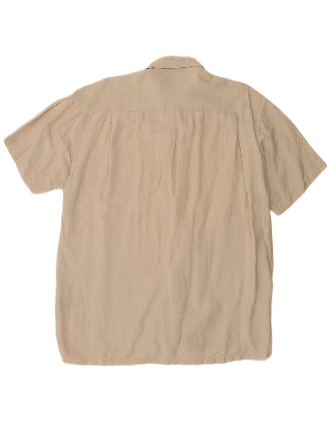 Camicia a maniche corte da uomo Nautica grande in lino beige