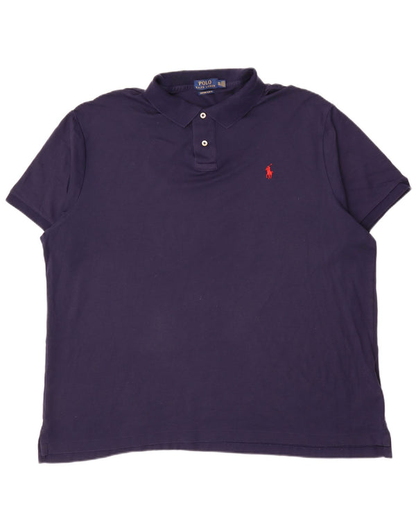 Polo Ralph Lauren da uomo slim fit personalizzata Polo 2XL cotone blu navy