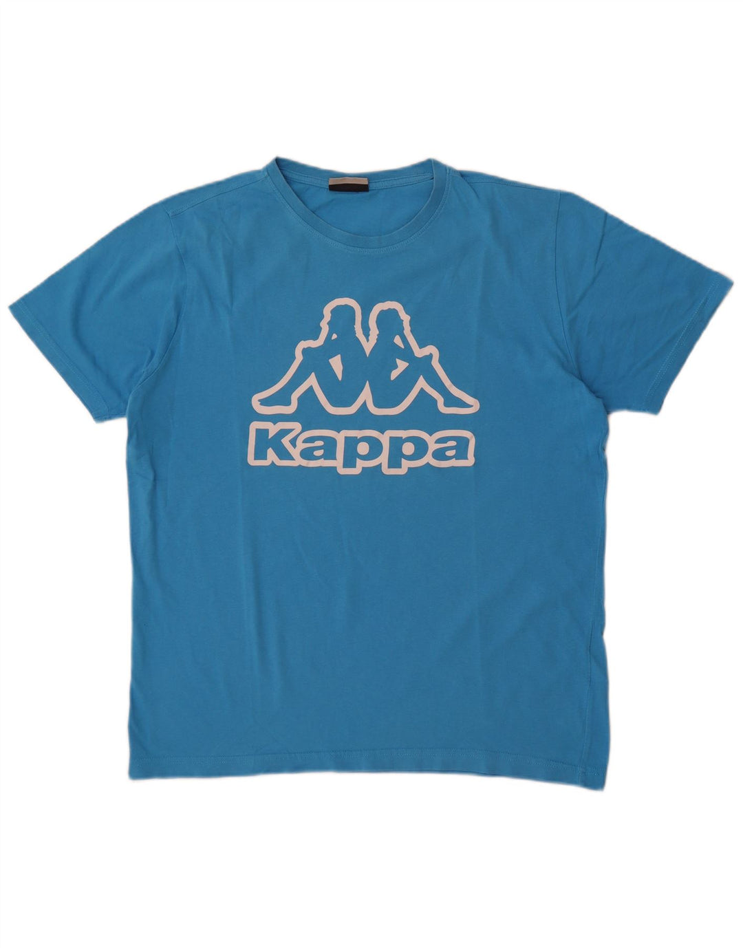 Kappa Mens Graphic T-Shirt Top Large Blue Cotton