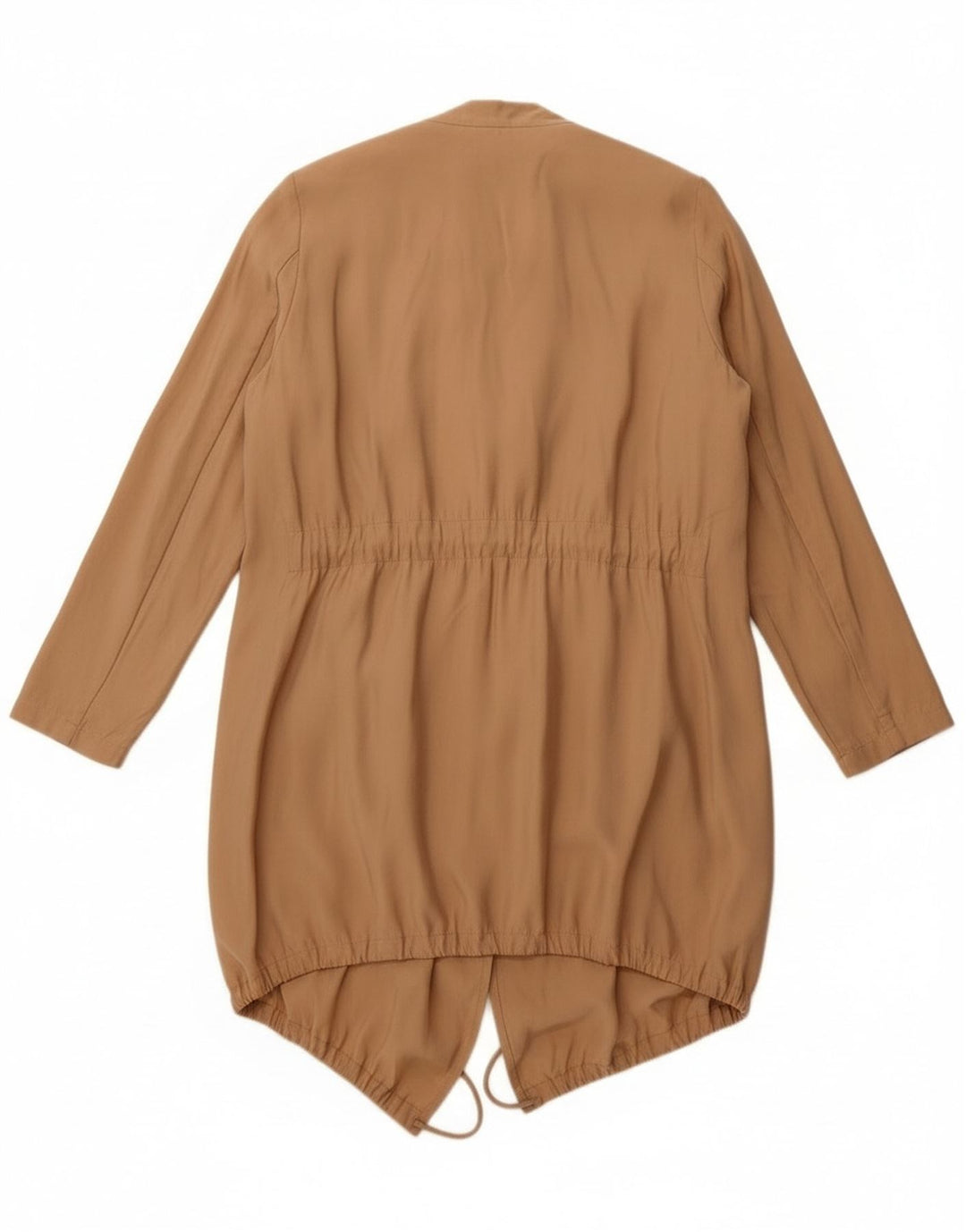 Zara Womens Overcoat UK 10 Small Beige Modal