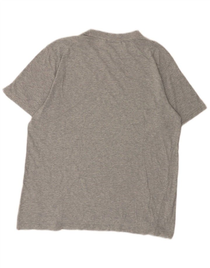 Fila Herre grafisk T-shirt Top Medium Grey Flecked Bomuld
