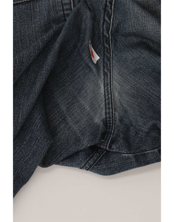 Trussardi Mens Straight Jeans W34 L30 Blue Cotton
