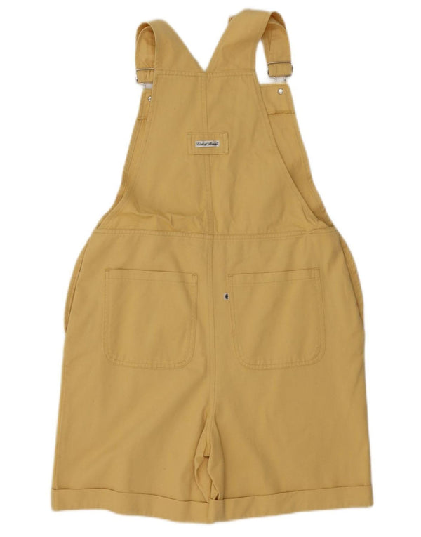 Pantaloncini salopette da donna Conte of Florence UK 10 Small W34 Giallo