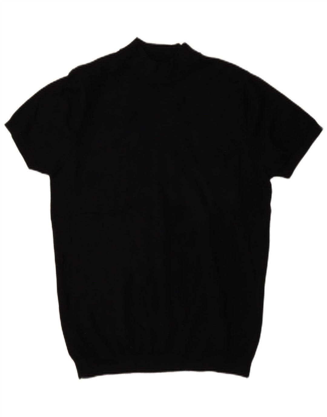 Zara Mens Short Sleeve Turtle Neck Jumper Sweater Small Black
