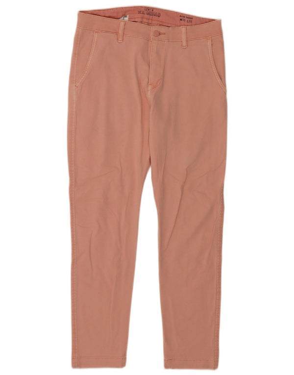 Levi's Mens Slim Tapered Jeans W30 L30 Pink Cotton