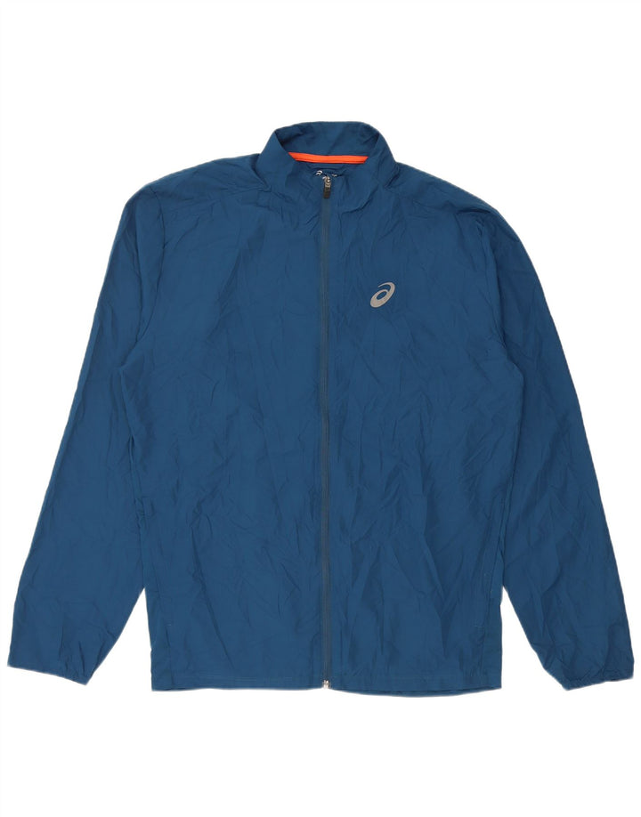 Asics Veste de survêtement pour homme XL Bleu Polyester