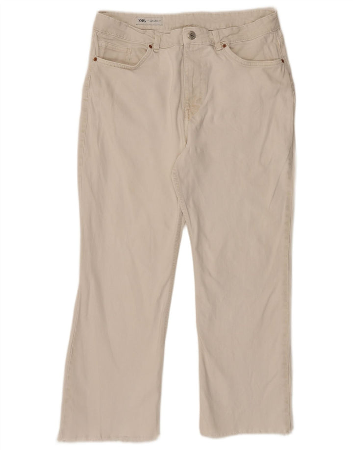 Zara Damen Straight Jeans EU 46 2XL W36 L26 Weiß