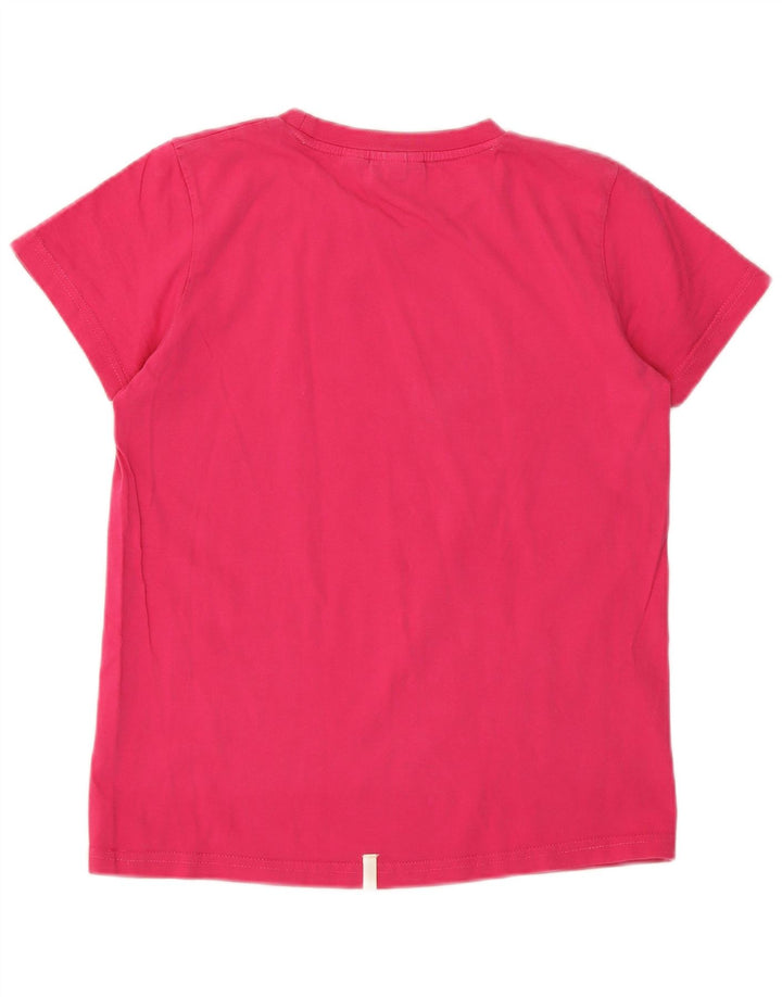 Puma Womens Graphic T-Shirt Top UK 12 Medium Pink