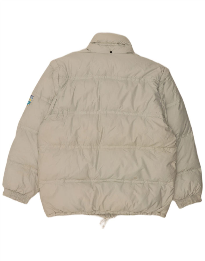 Martins polstret herrejakke UK 42 XL Hvid bomuld