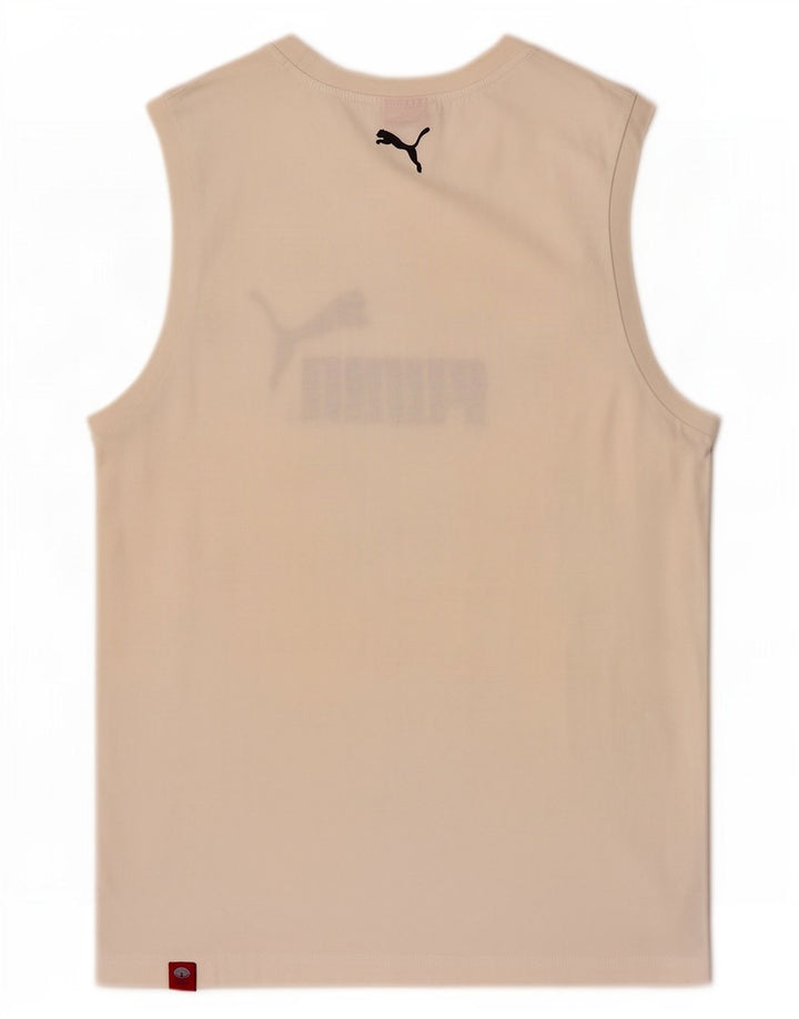 Canotta grafica Puma da uomo, colore bianco medio