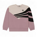 Adidas Sweat-shirt surdimensionné pour femme UK 14 Rose moyen Colourblock