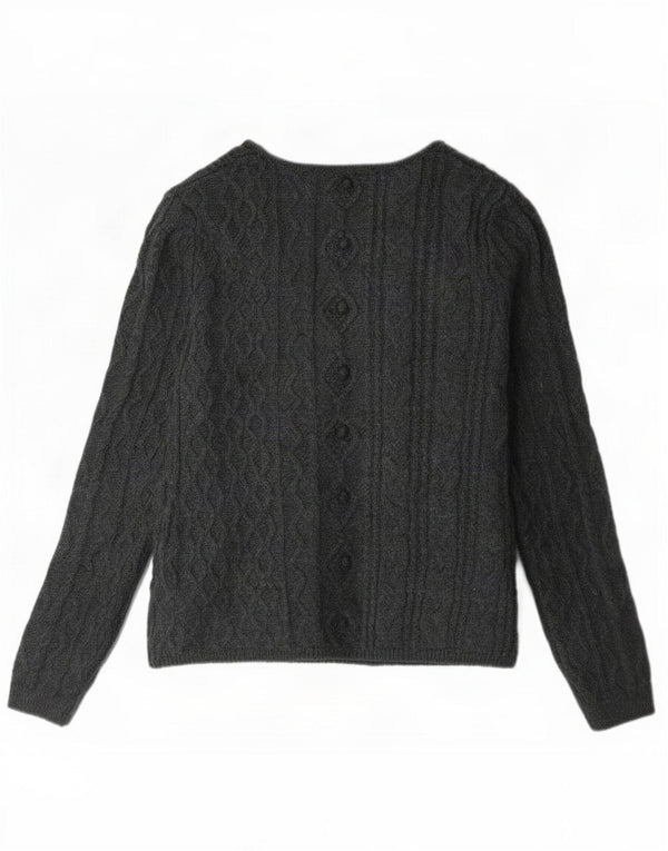 Zara Damen-Cardigan-Pullover UK 14 Large Grau