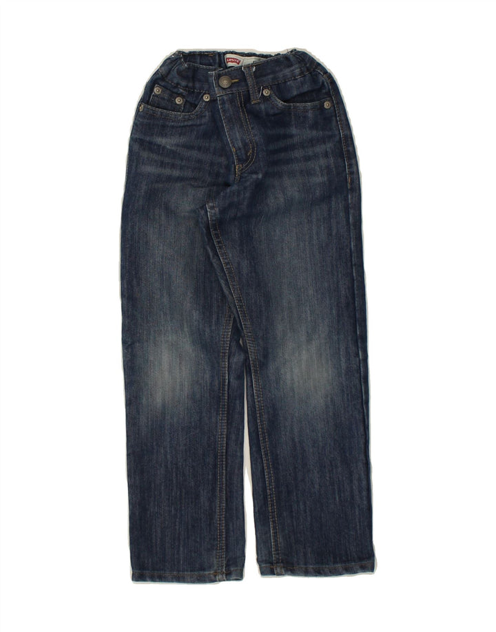 LEVI'S Boys 511 Straight Jeans 5-6 Years W20 L20 Navy Blue Cotton | Vintage Levi's | Thrift | Second-Hand Levi's | Used Clothing | Messina Hembry 