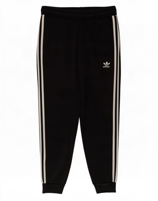 Adidas Mens Tracksuit Trousers Joggers Medium Black Cotton