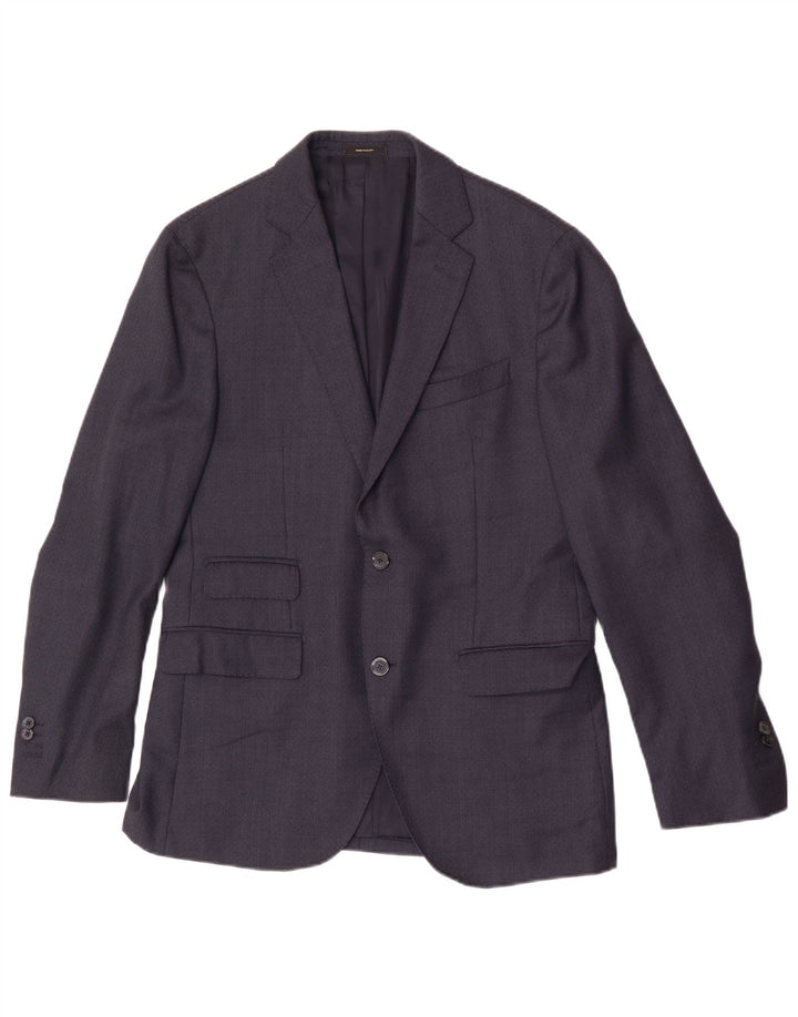 Massimo Dutti Chaqueta Blazer de 2 Botones para Hombre EU 50 Medium Azul Marino