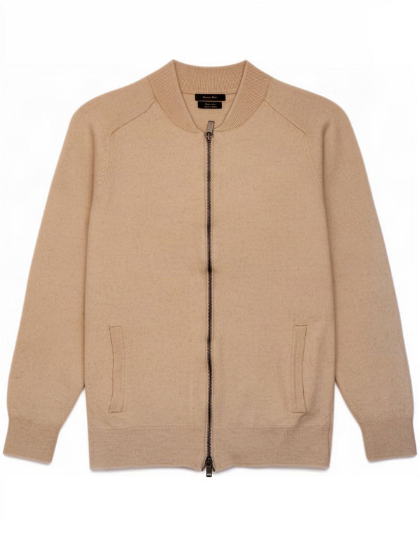 Massimo Dutti Cárdigan Mujer UK 40 Lana Mediana Beige