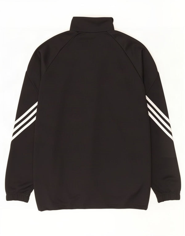 Adidas Mens Climalite tréningruha felső kabát nagy fekete poliészter