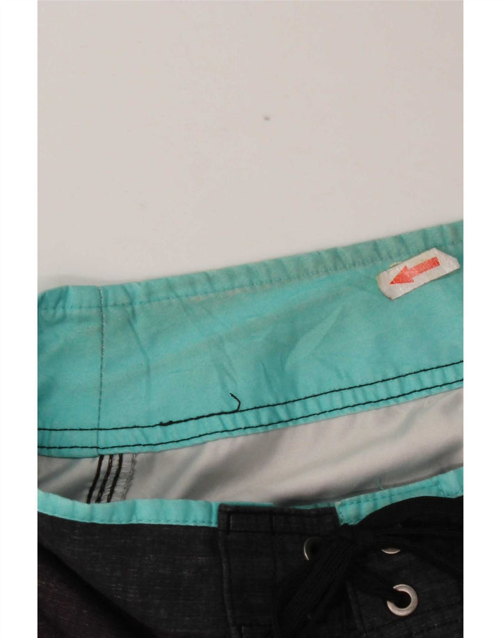 O'Neill Mens Swimming Shorts Large  Grey Striped Polyester
