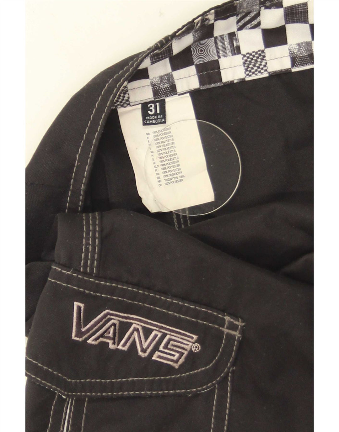 Vans Badeshorts til mænd Medium Sort Polyester