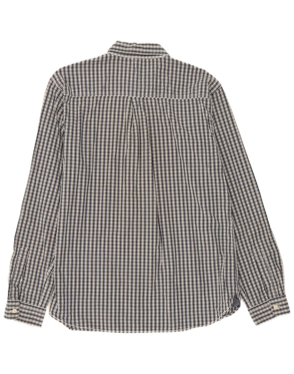Camisa de corte clásico para hombre de White Stuff XL de algodón a cuadros en azul marino