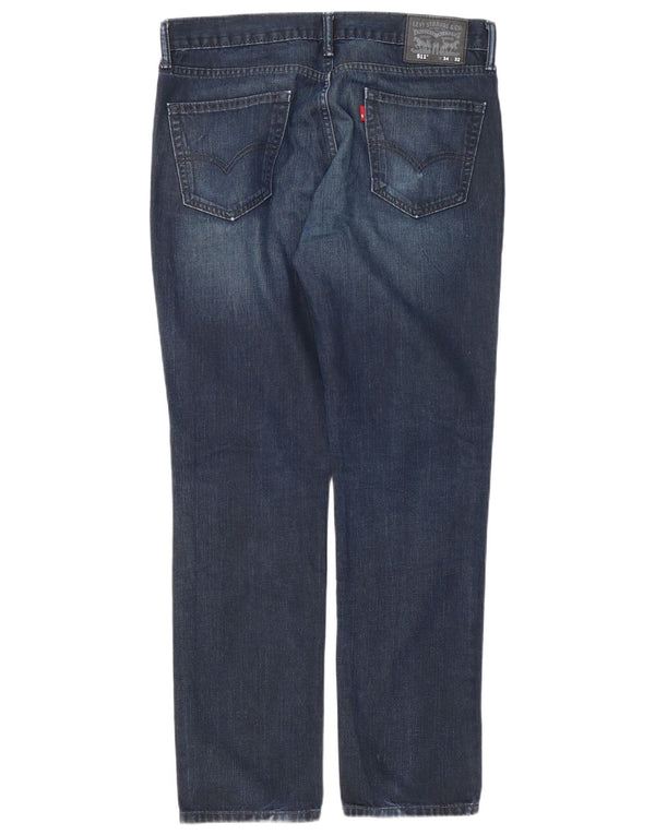 Levi's Mens 511 Slim Jeans W34 L32 Navy Blue Cotton