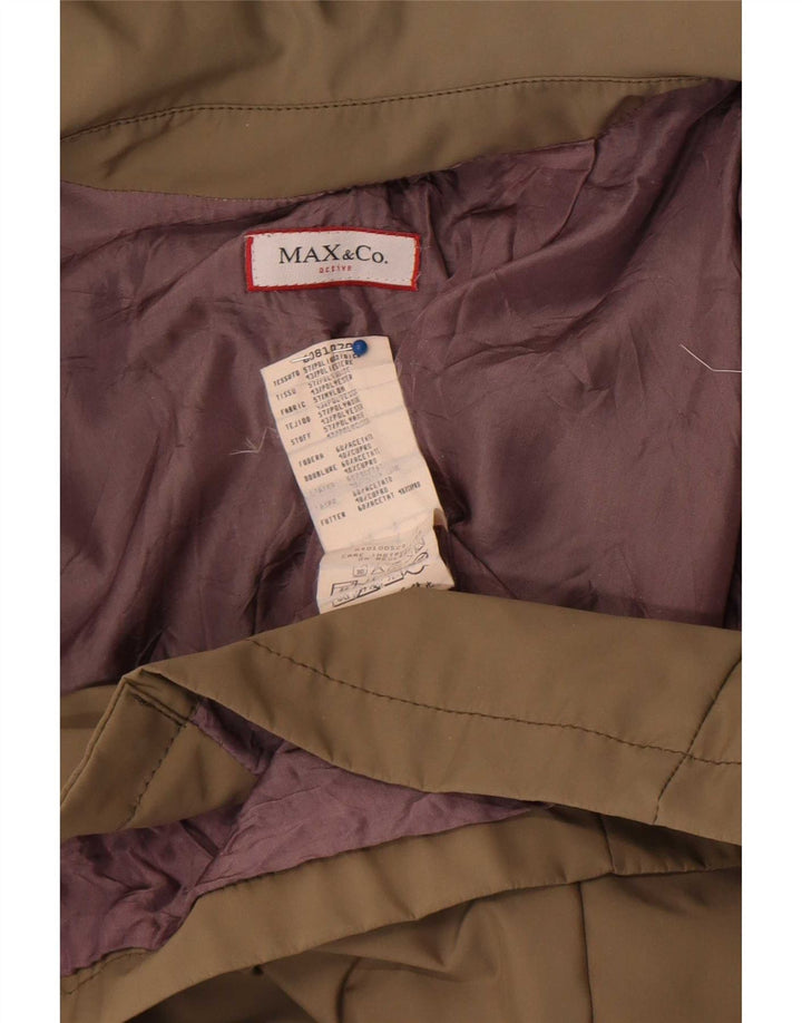 Impermeabile con cappuccio da donna Max & Co. UK 14 Large Khaki Poliammide