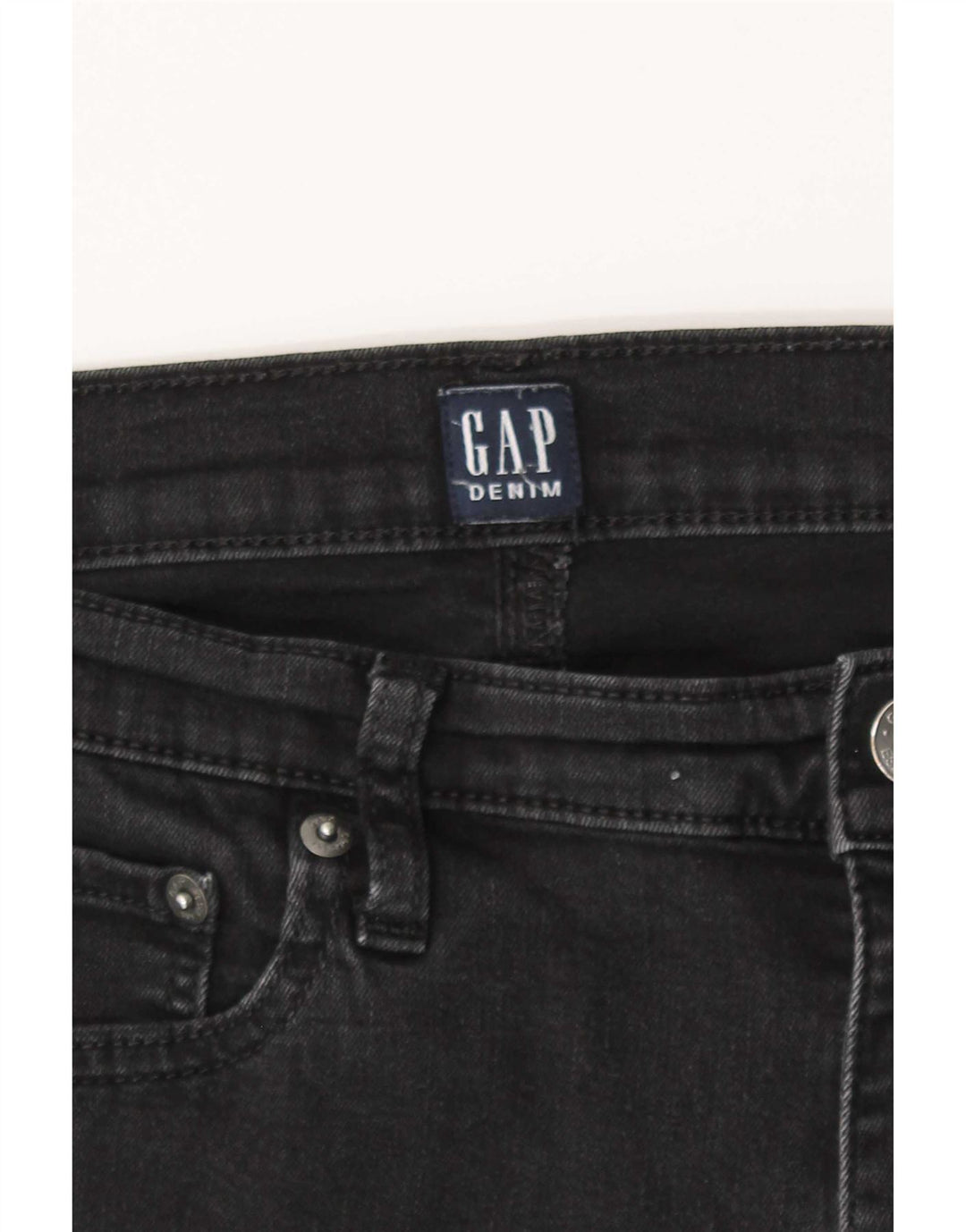 Gap Womens Straight Jeans W31 L30 Black Cotton
