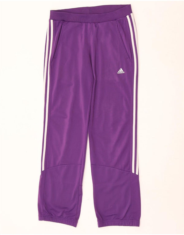 Adidas Damen Trainingshose UK 8/10 Small Lila Polyester