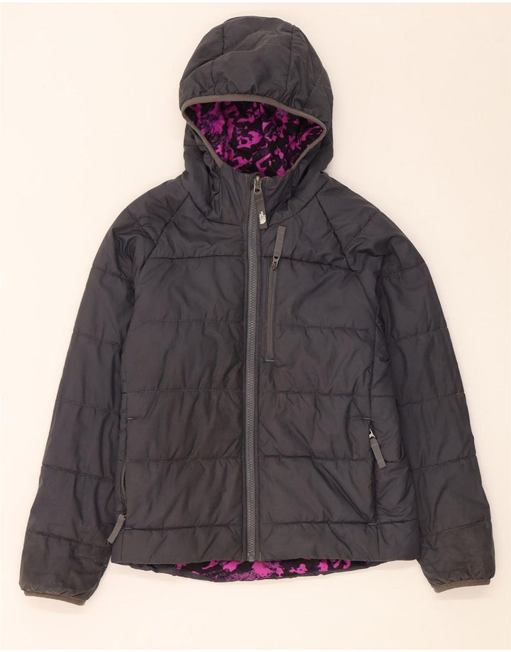 The North Face Wendejacke mit Kapuze für Mädchen, 9–10 Jahre, mittelschwarz
