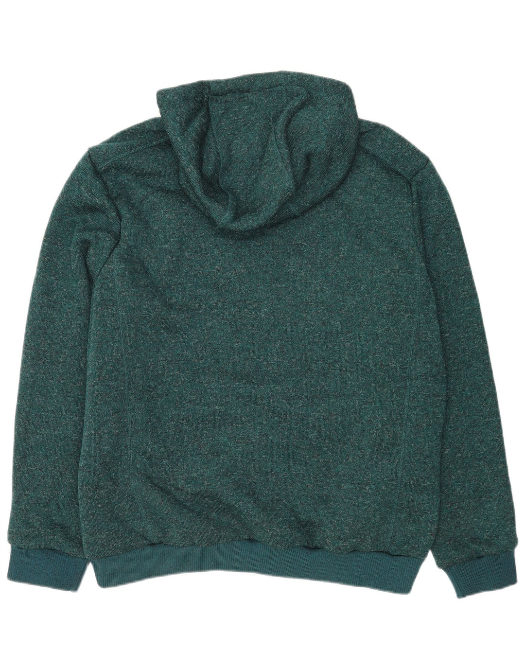 Mountain Warehouse Mens Zip Hoodie Sweater XL Green Flecked Polyester