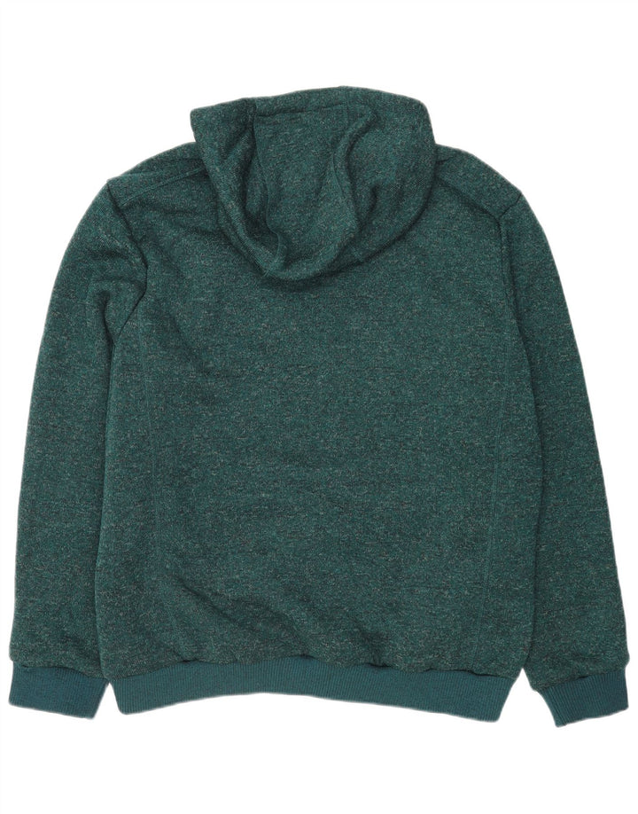 Mountain Warehouse Mens Zip Hoodie Sweater XL Green Flecked Polyester