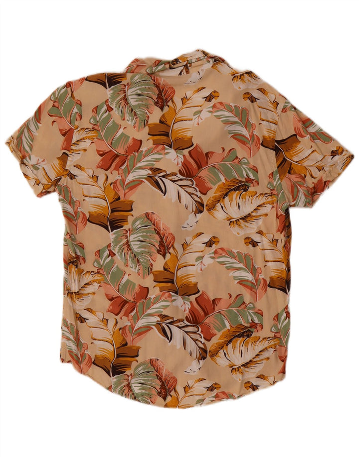 Chemise Homme Marrakech Coton Floral Beige Moyen