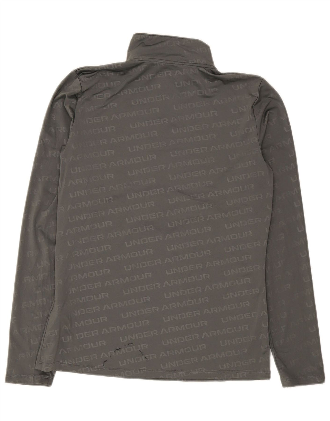 Under Armour Camiseta De Chándal Con Gráfico Y Cuello Con Cremallera Poliéster Gris Medio Hombre