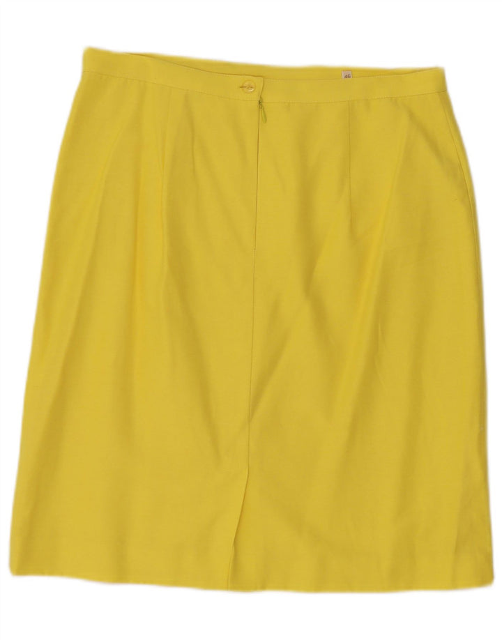 Gonna midi da donna Superior IT 46 Large W30 Viscosa gialla