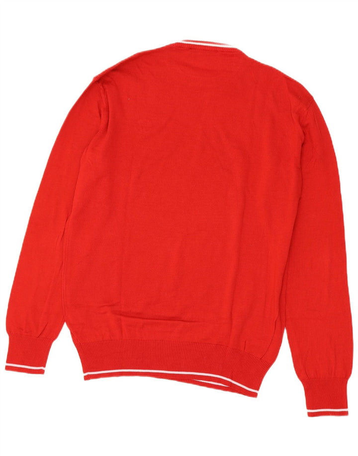 North Sails Mens Crew Neck Jumper Sweater XL Red Cotton
