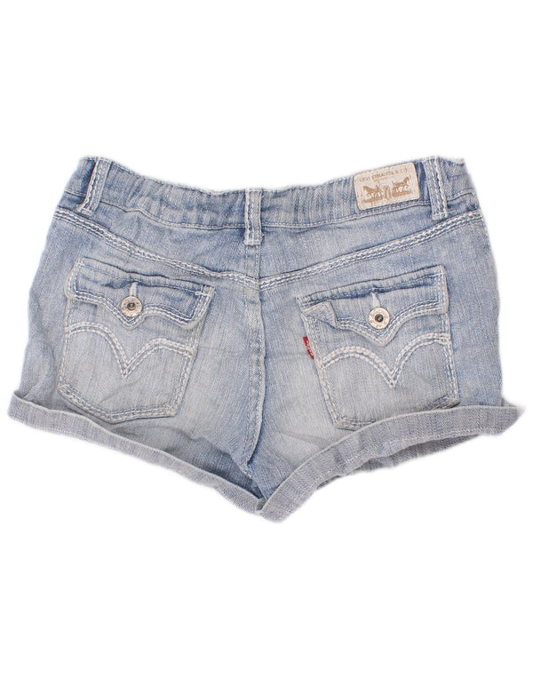 Pantaloncini di jeans per ragazze Levi's 13-14 anni W22 Rayon blu