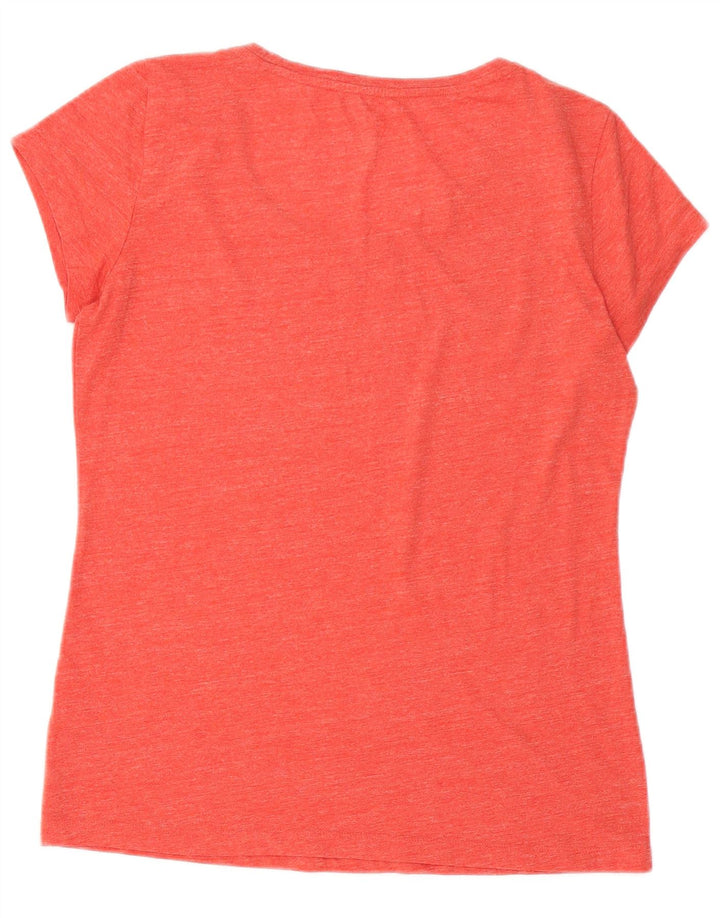 Reebok Dame Grafisk T-Shirt Top UK 14 Stor Rød