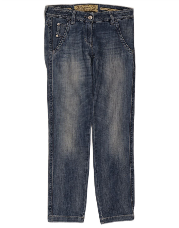 Jacob Cohen Womens Straight Jeans W27 L28 Blue Cotton