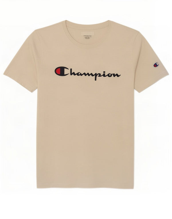 Champion Boys Graphic T-Shirt Top 13-14 ετών XL Λευκό βαμβακερό