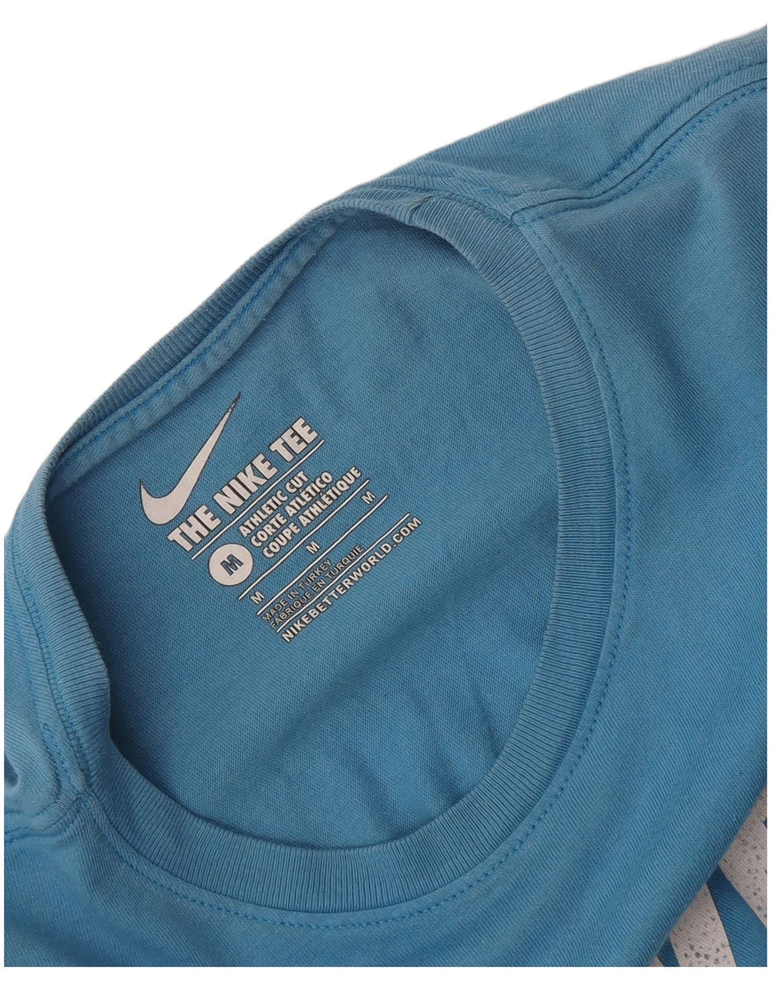 Maglietta Nike da uomo con grafica dal taglio atletico, blu medio