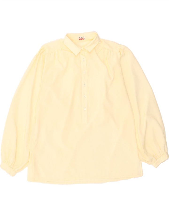 VINTAGE Womens Pullover Shirt EU 38 Medium Yellow Polyester Vintage Vintage and Second-Hand Vintage from Messina Hembry 