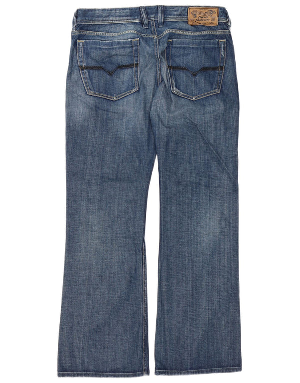 Diesel Herre Zathan Regular Bootcut Jeans W34 L32 Blå Bomuld