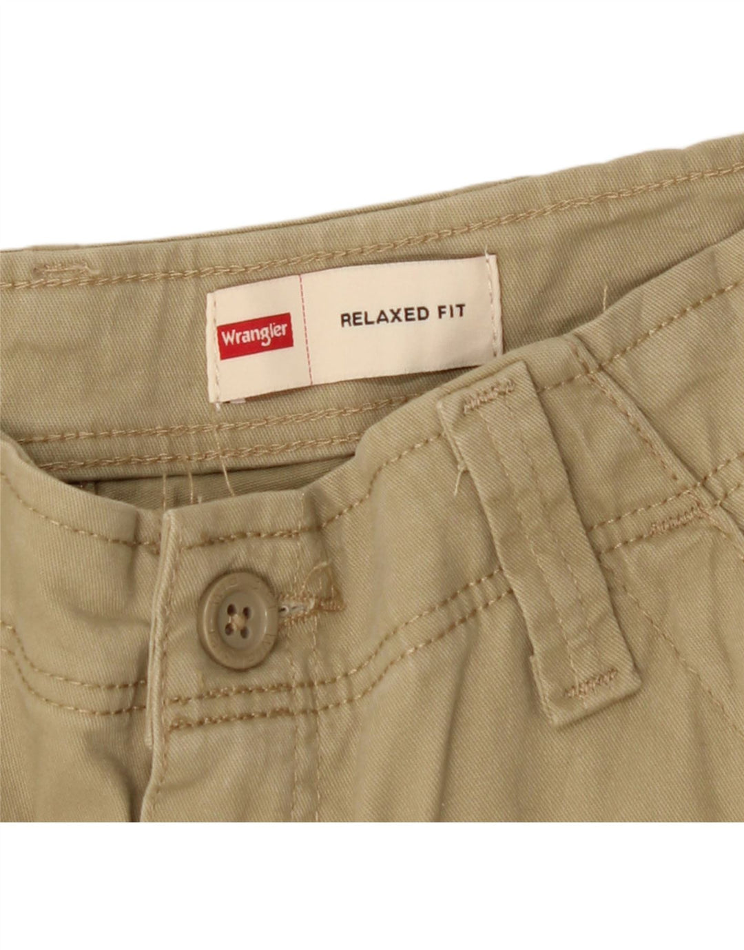 WRANGLER Mens Relaxed Fit Cargo Trousers W30 L30 Beige Cotton Vintage Wrangler and Second-Hand Wrangler from Messina Hembry 